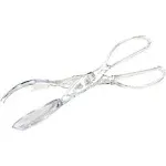 Chef Craft Durable Clear Plastic Salad Tongs, 11.25"