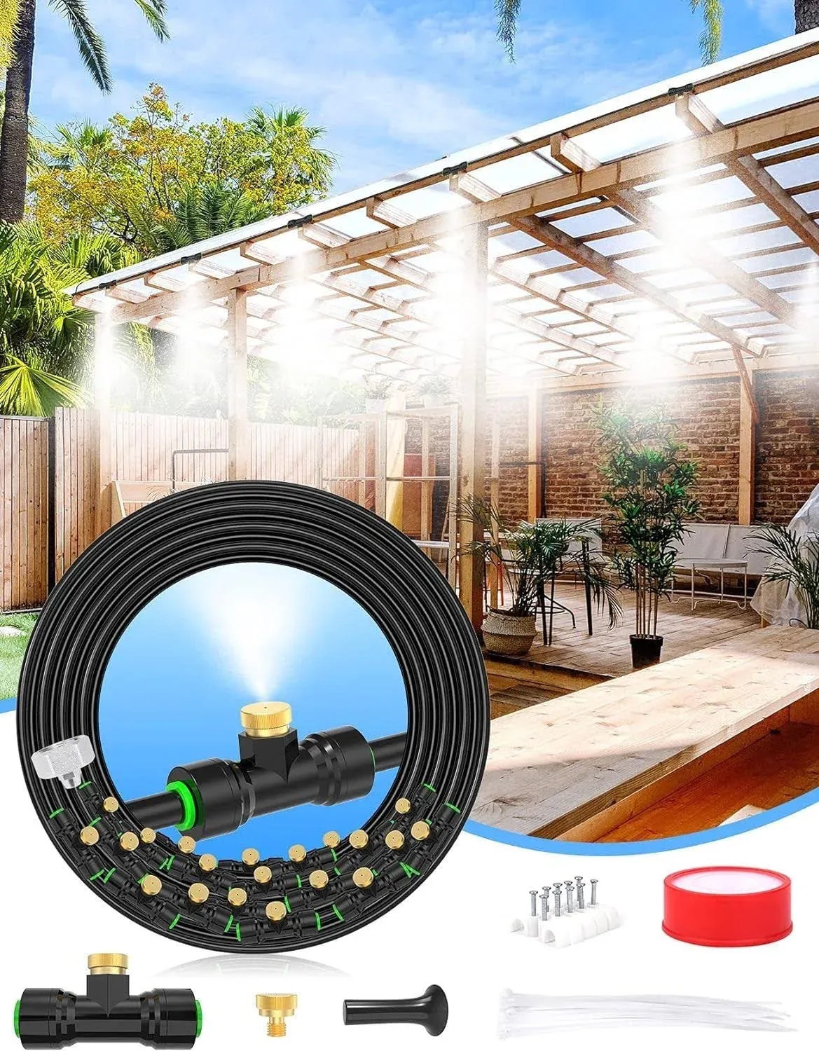 Lekit 63FT Outside Patio Misters