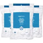 Basics Cotton Balls, 200ct, 3-Pack (Previously Solimo)