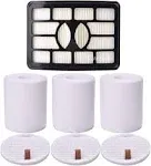 Funmit Vacuum Filter Replacement for Shark Rotator Pro Lift-Away NV500, NV501, NV502, NV503, NV505, NV510, NV520, NV552, UV560, Part # XFF500 & XHF500 (2 Post Filters + 4 Foam & Felt Filters)