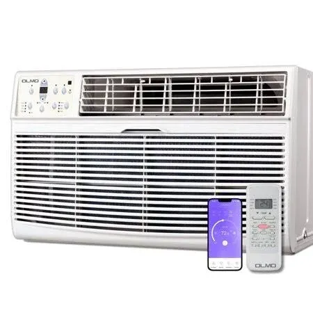 OLMO 8000 BTU 115V Through the Wall Air Conditioner  Heating and Cooling - WiFi