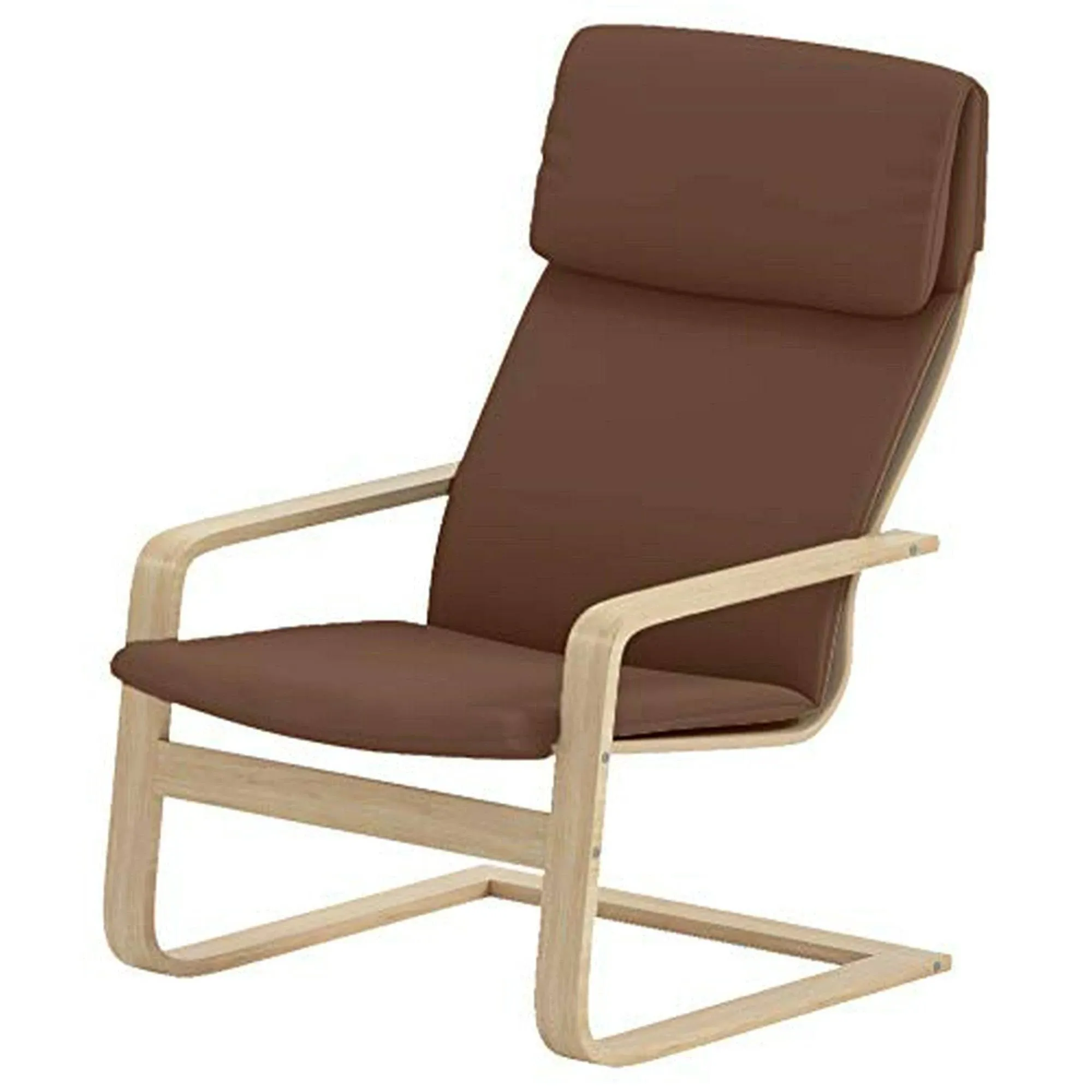 The Thick Cotton Pello Replacement Cover is Made Compatible for IKEA Pello Chair Or Armchair Slipcover (New Coffee)