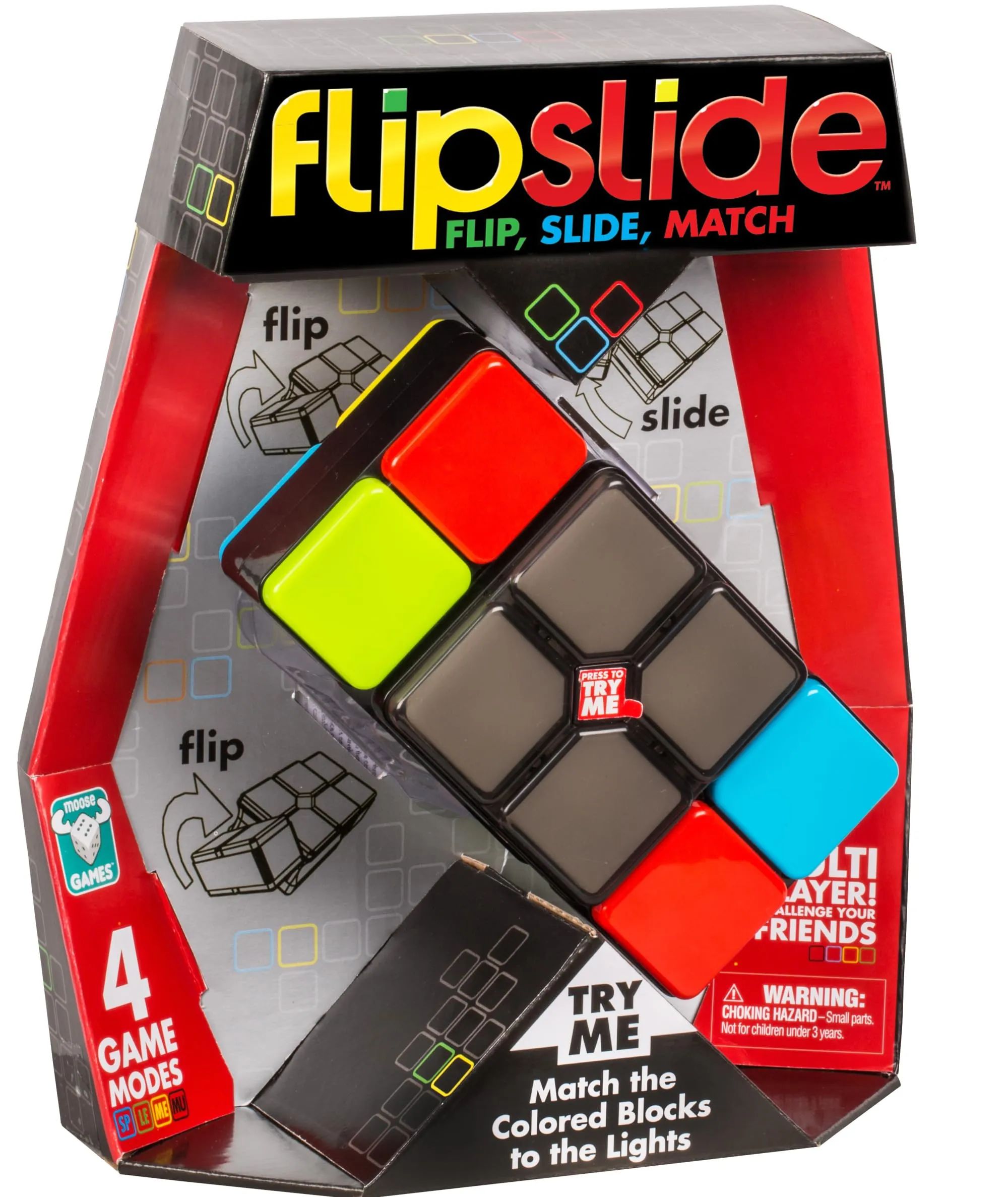 Moose Games Flipslide Handheld Electronic Game - Tested