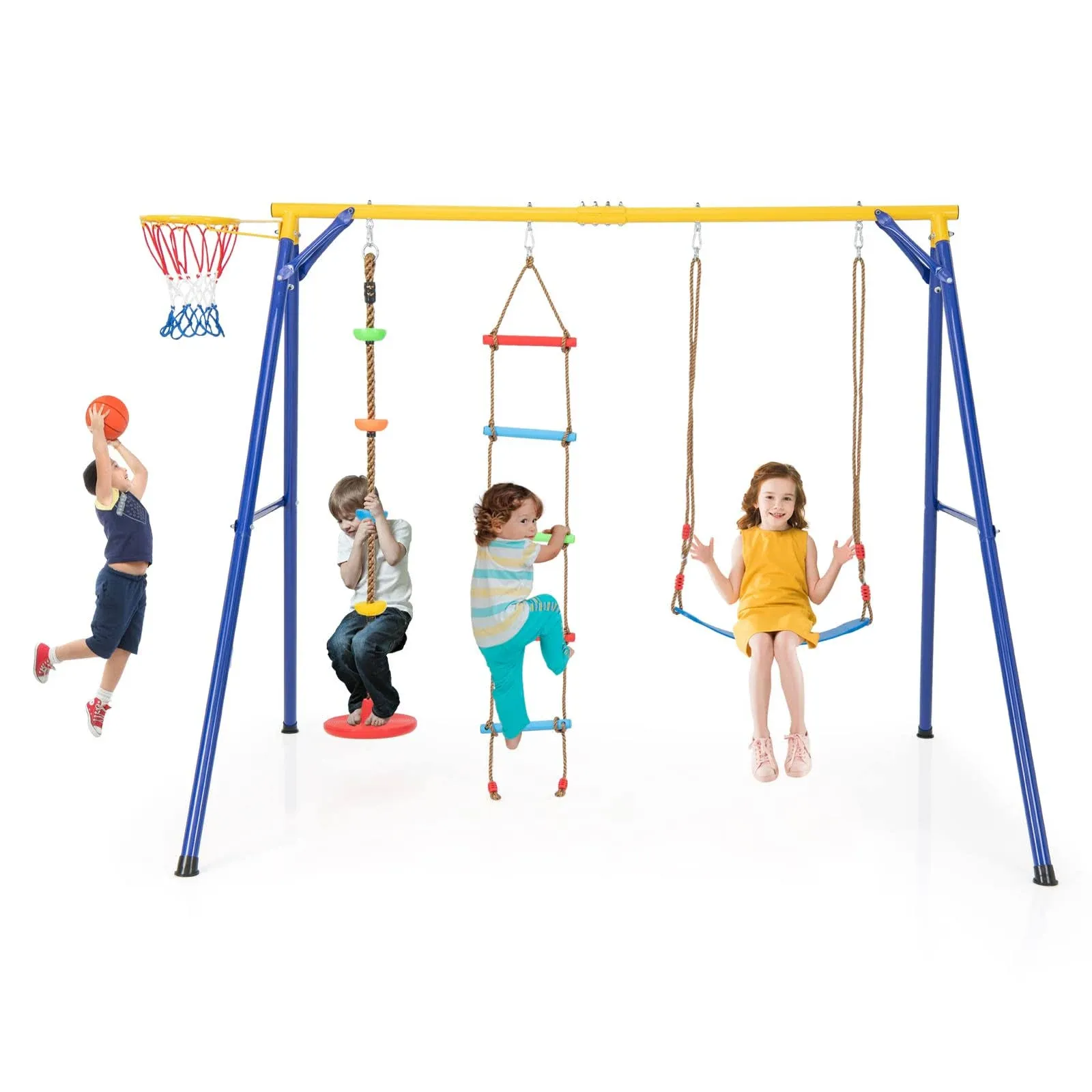 Costzon 660 lbs Swing Sets for Backyard