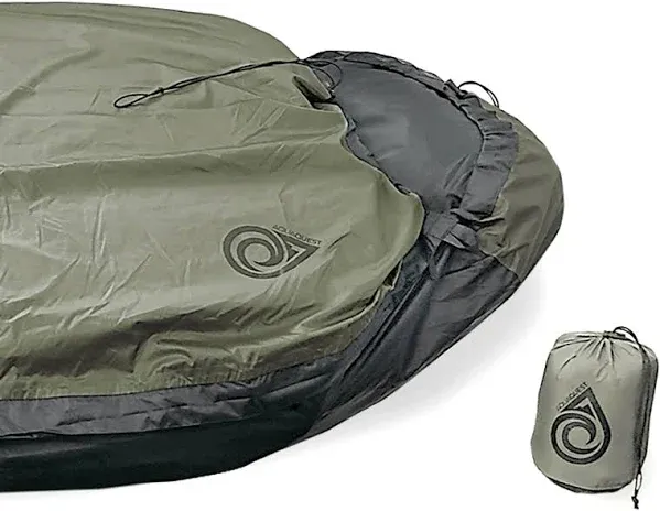 AquaQuest Pharaoh Bivy Sack, Waterproof Outer Shell for Sleeping Bag, Olive Drab