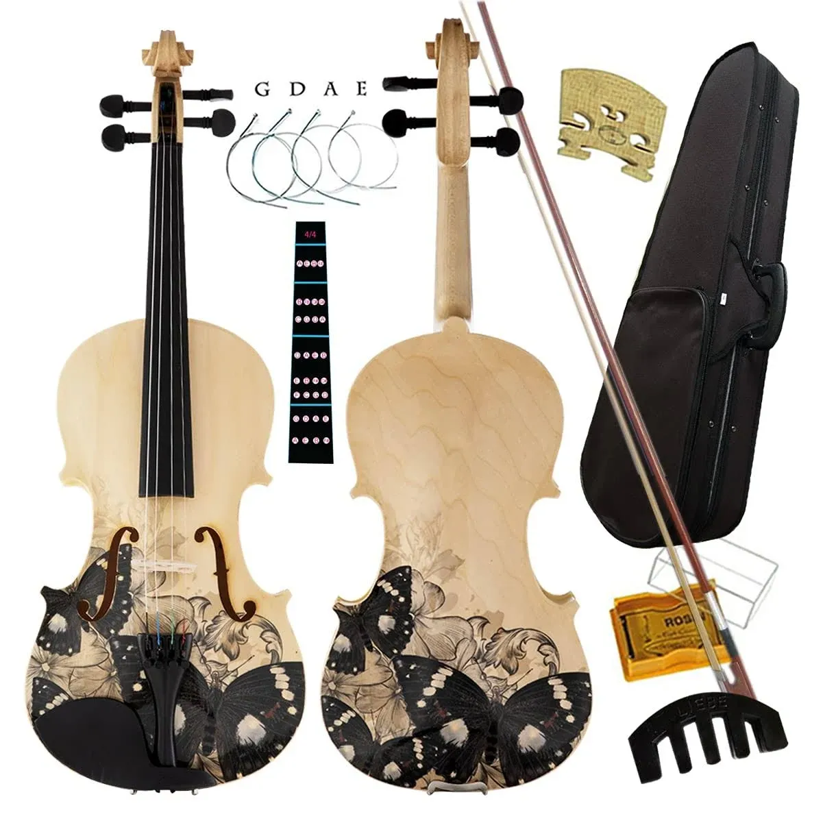 Distinctive Artistic Violin Set Designed for Beginners/Stud<wbr/>ents/Kids/adul<wbr/>ts