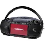 Aiwa Portable Streaming Media Boombox Speaker with A 7" LCD Screen DVD