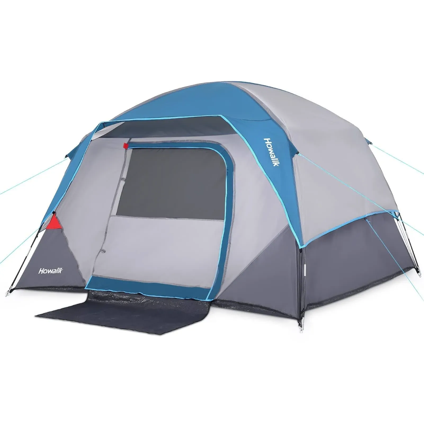 Outdoor 4-Person Easy Set Up Tent Camping Tent Hiking Backpacking Light Blue