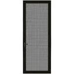 36 in. x 96 in. Bronze Surface Mount Left-hand Ultimate Security Screen Door with Meshtec Screen