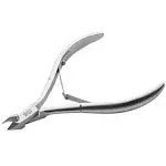 Rui Smiths Professional Cuticle Nippers | Precision Surgical-Grade Stainless Steel Cuticle Trimmer, French Handle, Single Spring, 6mm Jaw (Full Jaw)