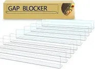 8-Pack Toy Blocker, QIYIHOME Gap Bumper for Under Furniture, BPA Free Safe PVC with Strong Adhesive, Stop Things Going Under Sofa Couch or Bed, Easy to Install