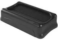 Rubbermaid 267360BK Swing Top Lid for Slim Jim Waste Containers 11 3/8 x 20 3/8 Plastic Black