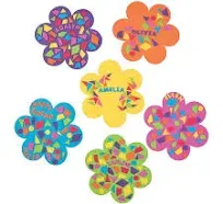 Fun Express Do It Yourself Foam Mosaic Flower Kit -24 - Crafts for Kids