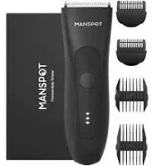 MANSPOT Groin Hair Trimmer for Men Electric Ball Trimmer/Shaver Replaceable C...