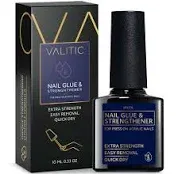 Valitic Nail Glue and Strengthener for Acrylic and Press On Nails - Quick Dry...