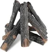 VEVOR Oak Logs Gas Fireplace Ceramic Logs for Fire place