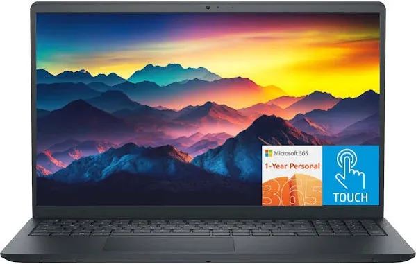 Dell Inspiron 15 Touch Screen Business Laptop Computer, 15.6" Full HD IPS Touchscreen Laptop 32GB RAM 1TB SSD, Intel Core i5-1155G7 Processor, Windows 11 Laptop with 1 Year Microsoft 365, Black