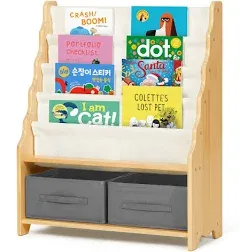 Home Furniture Montessori Bookcases Wood Kid Book Shelf For Home Toddler Nursery Decor Shelves Bookshelf