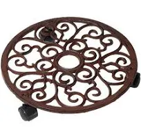 Esschert Design Plant Trolley - Round Cast Iron