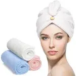 ZDWQFA Women's Microfiber Hair Towel