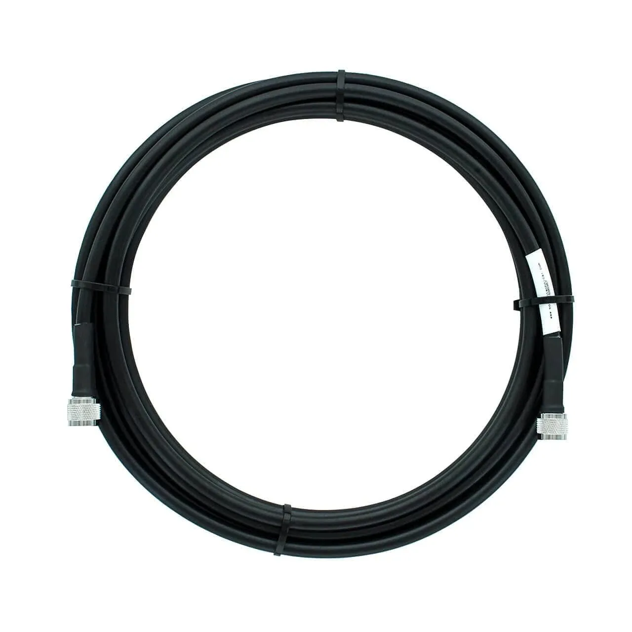 Bolton400 50-ohm N-Male to N-Male Black Coax Cable - Low Loss Coaxial LMR400 Spec (20ft N-Male to N-Male)