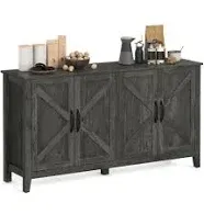 VASAGLE Buffet Storage Cabinet 15.7" D x 59" W x 31.5" H Credenza Sideboard Table