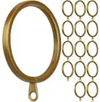 Meriville 2-Inch Inner Diameter Metal Flat Curtain Rings with Eyelets