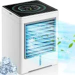 Portable Air Conditioners Personal Evaporative Air Cooler with 3 Wind Speeds Touch Screen Mini Air Conditioner