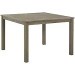 Aria Plains - Brown - Square Dining Table W/Umb Opt