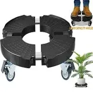 Goovilla Plant Stand with Wheels Heavy Duty Adjustable 15-22 Plant Caddy with Lockable Caster Wheels 440LBS