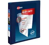 Avery&#xAE; 79889 Blue Heavy-Duty Non-View Binder with 1&quot; Locking One Touch EZD Rings