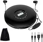 CD Player Portable Gueray Rechargeable Portable CD Player Car 1400mAh CD Walkman