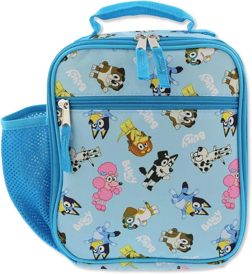 Bluey Kids Soft Insulated School Lunch Box (One Size, Blue)