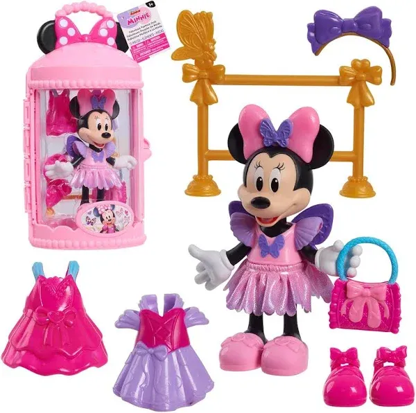 MINNIE MOUSE FABULOUS DOLL  W OUTFITS IN PINK CASE-NEW!