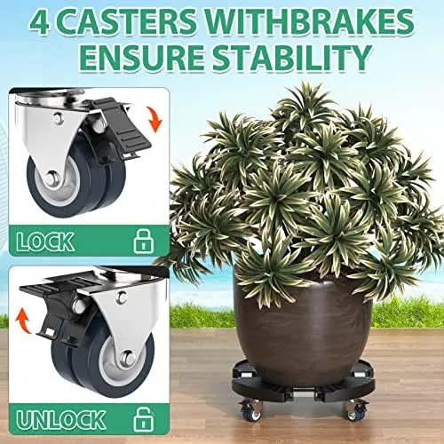 Plant Caddy with Wheels