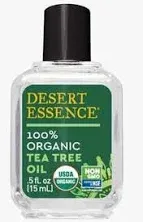 Desert Essence 100% Organic Tea Tree Oil 0.5 fl oz Liquid