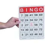 S&S Worldwide Jumbo Bingo Cards (Pack of 100)