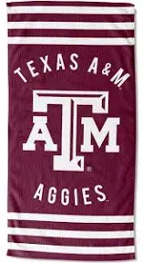 NORTHWEST NCAA Texas A&M Aggies Beach Towel, 30" x 60", Stripes