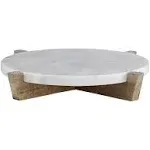 Christian Brands Marble Tray with Mango Wood Stand