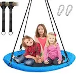 AutoJoy 40 inch Outdoor Kids Saucer Tree Swing with All Accessories