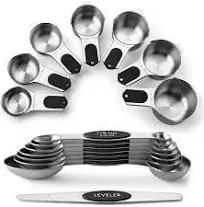 Spring Chef Magnetic Measuring Cups and Spoons Set with Strong N45 Magnets