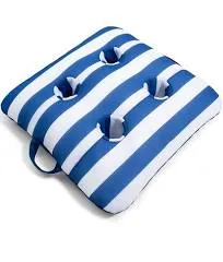 Big Joe Roma Caddie No Inflation Needed Pool Float Drink Holder, Americana Nautical Stripe Double Sided Mesh, Quick Draining Fabric, 2 feet