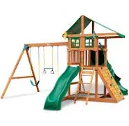 Avalon Treehouse Swing Set with Tube Slide