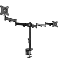 VIVO Dual Ultra Wide 13 to 38 inch Computer Monitor Mount, Fully Black 