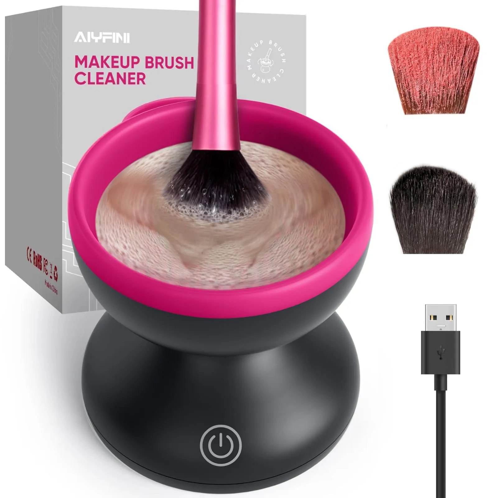 Alyfini Electric Makeup Brush Cleaner Machine