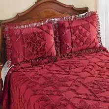 Collections Etc Country Star Patchwork Chenille Bed Pillow