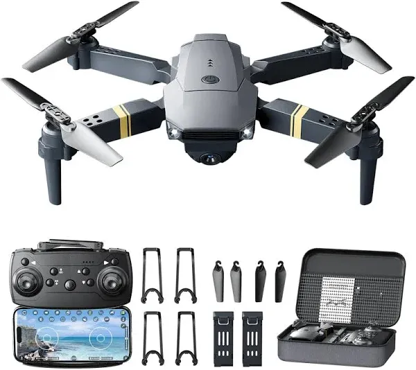 Drone with Camera for Beginners Kids, Foldable Remote Control Quadcopter with FPV Live Video, Gestures Selfie, Altitude Hold, One Key Take Off/Landing, 3D Flips, Headless Mode, Toys Gifts with