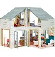 Little Tikes Real Wood Stack n Style Dollhouse with 14 Accessories