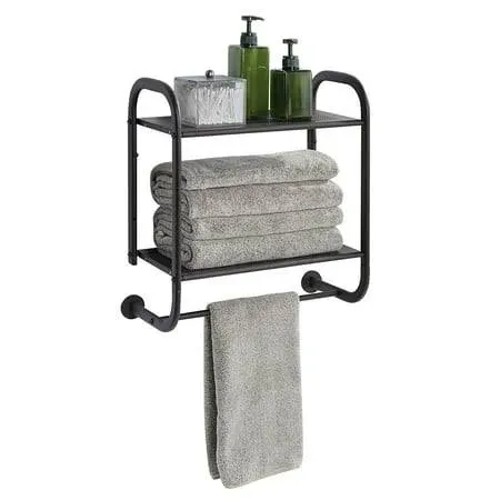 SunnyPoint Wall Mount 2 Tier Bathroom Shelf