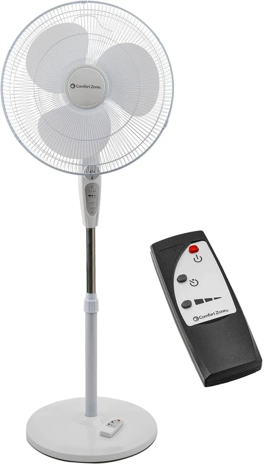 18&#034; Pedestal Fan Oscillating W/ Remote Control Timer &amp; Auto Shut Off 3 Speed NEW